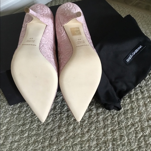 Dolce & Gabbana Taglia Rosa Brocade Pumps, Size 40 - Picture 4 of 5